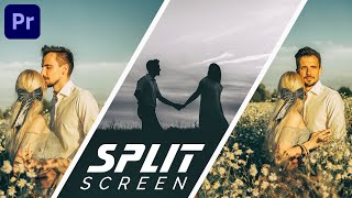 4 SPLIT SCREEN Effects in Premiere Pro CC Tutorial [upl. by Orsa]