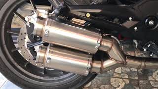 Knalpot Double muffler Benelli TNT 250 [upl. by Hagep]