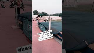 High Jump fosbury flop technique tips highjump fosburyflop trackandfield [upl. by Hazeghi]