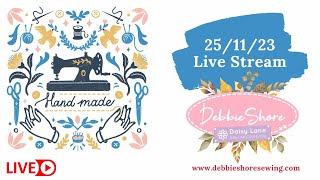 Debbie Shores Live Stream 251123 lets sew a little heart purse [upl. by Somerville]