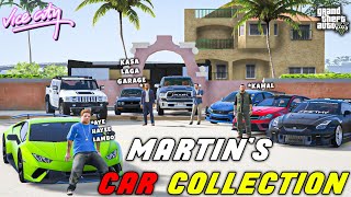 MARTINS CAR COLLECTION IN VICECITY  GTA 5  Real Life Mods 328 [upl. by Dewhurst]