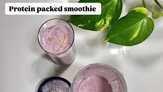 Protein Smoothie Quick amp Healthy Breakfast Idea  perfect for light Lunch  berries smoothie [upl. by Bernardo]