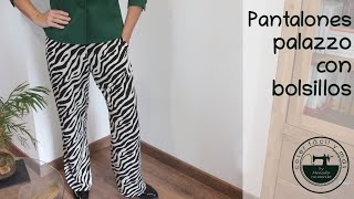 Pantalones palazzo animal print [upl. by Tesil]