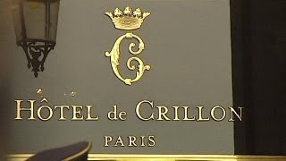 Allasta gli arredamenti dellhotel Crillon a Parigi [upl. by Rydder]