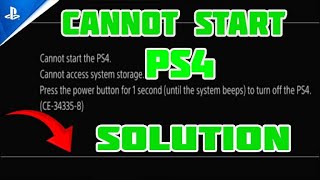 Cannot start the PS4  Cannot access system storage  Tamil [upl. by Yrocaj]