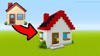 Minecraft Tutorial How To Make A Emoji House quotHouse Emoji Housequot [upl. by Man567]