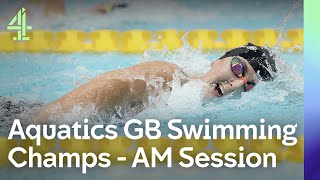 Live Aquatics GB Swimming Championships  Day 2  AM Session [upl. by Nyrroc153]