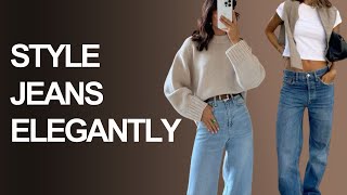 quotEffortlessly Chic Turning Everyday Jeans into Elegant Looksquot  How To Look Elegant Tips [upl. by Im]