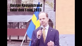 Gustav Kasselstrand Alternativ för Sverige 1 maj 2023 [upl. by Angelita]