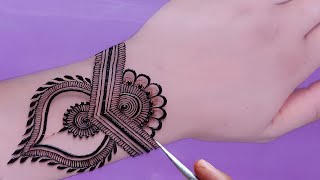 Very Easy Simple Dotted Mehndi Design Trick For Front HandMehandi ka DesignMehendi Design 2024 [upl. by Nylasor349]