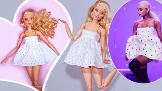 Get the Ariana Grande Look Making Barbie Dresses with Easy DIY Crafts [upl. by Namref]