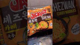 Trying Jakpot’s Schezwan curry noodles💟 youtubeshorts noodles [upl. by Royal]