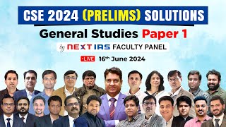 UPSC Prelims 2024 GS Paper 1 LIVE Discussion  NEXT IAS [upl. by Kajdan522]