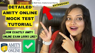 How AMITY Online Examination Process Actually Work 🔥 LIVE MOCK SAMPLE TEST TUTORIAL✅ [upl. by Adora409]