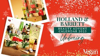 Holland amp Barrett Beauty Advent Calendar 2023 Unboxing [upl. by Lebazi]