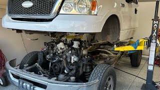 Another 3V deleted 2008 F150 Coyote Swap has begun How to 0408 F150 Cab Removal [upl. by Yborian]