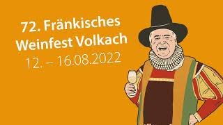 72 Fränkisches Weinfest Volkach [upl. by Suiddaht]