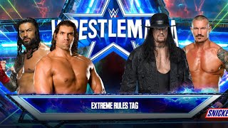 FULL MATCH  THE GREAT KHALI amp ROMAN REIGNS VS UNDERTAKER amp RANDY ORTON [upl. by Vilhelmina972]