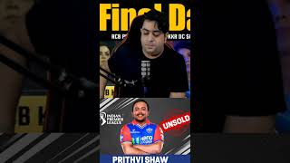 Prithvi Shaw Unsold In IPL Auction 2025  Prithvi Shaw  IPL Auction  cricket abcricinfo ipl [upl. by Ahsap]