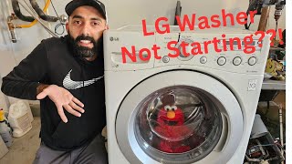 Fixing A LG Front Load Washer That Is Not Starting [upl. by Barny]