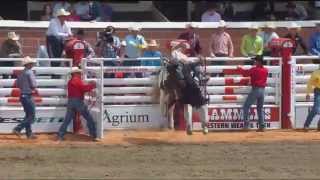 Day 1 rodeo highlight action from the Calgary Stampede  July 4 2014 [upl. by Eltsirhc]