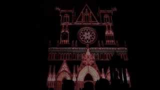 Cathédrale Saint Jean  Fête des Lumières 2014 Lyon [upl. by Airual932]