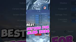 quot Mobile Legends Settings for 2024  Optimized Gameplay Guidequot ml mlbb mlbbsetting shorts ff [upl. by Arrio]