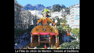 Histoire et traditions de la Fête du Citron à Menton [upl. by Lewellen]