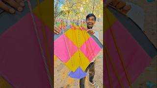 After removing the torn kite from the ground I found a big kite with Diwali rocket shorts viral [upl. by Sundberg]