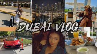 DUBAI VLOG 1 Travel with me basically amp touchdown in DXB🥳💃🏽 [upl. by Enerak172]