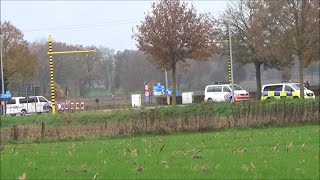 Emergency services respond to illegal rave in Belgium [upl. by Tung]