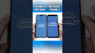 iPhone 15 Pro Max vs Nothing Phone 2 The Most INSANE Speed Test Ever 🚀⚡shortsviralvideo [upl. by Ahseinad]