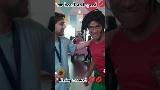 Mr beast and speed kissing 💋💋💋😘😘 funny comedy shorts viralshorts CarryMinati Puravjha [upl. by Colombi200]