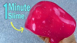 How to Make 1 Minute Water Slime at Home Glossyslimeasmr [upl. by Aicnetroh241]