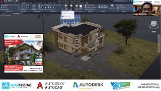 Rendering with Autodesk AutoCAD 3D [upl. by Enajyram527]