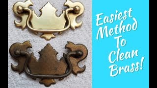 How To Easily Clean All Brass Silver Copper Metal Furniture Hardware Polishing [upl. by Yelnik818]