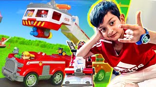 PAW PETROL ULTIMATE RESCUE FIRE TRUCK  Paw Petrol Character  Fun and Fighting [upl. by Lacie]