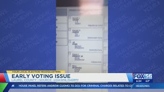 Viral video shows Laurel County ballot marking machine malfunctioning [upl. by Ninette]