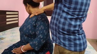 Back Pain And Nack Pain Chiropractic in Home  SHOULDER Massage For Headache [upl. by Ahsinrac]