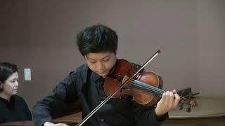 Lya Stern Studio Yixuan Li  Concerto 5 A Major W A Mozart Nigun from Baal Shem Suite E Bloch [upl. by Erdied]