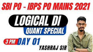 Quant Special  Logical Data Interpretation  SBI PO amp IBPS PO MAINS  Yashraj Singh Chauhan [upl. by Kalvin920]