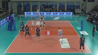 Japan Volleyball Kento Miyaura incredible 22 points in Paris  Tours [upl. by Yeruoc]