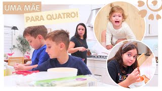 ROTINA DA NOITE MUITO LOUCA COM 4 FILHOS  FLÁVIA CALINA [upl. by Hnahc556]