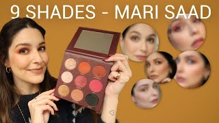 1 PALETA 5 MAQUIAGENS  9 SHADES MARI SAAD  Laura Kuczynski [upl. by Reitrac]