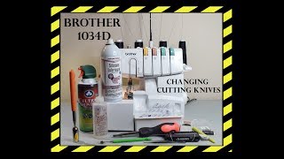 Changing your Knives on your 1034D Brother Serger [upl. by Lefty658]