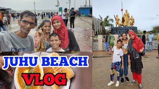 Juhu Beach ⛱️  Mumbai Chowpatty  Street Food  mariakhan03 mukeem03 [upl. by Bates]