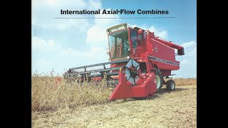 INTERNATIONAL AxialFlow Combines  March 1983 farmall51 tractor Axialflow IHCombine farming [upl. by Garmaise515]