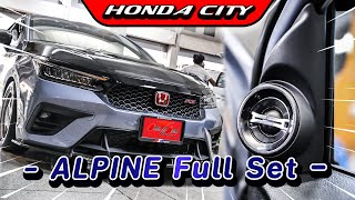 เริ่มต้นกับ ชุดซับบ๊อก Alpine pwe s800 ติดตั้งภายในรถHONDA CITY Hatchbackเครื่องเสียงรถยนต์OVERHORN [upl. by Norri]