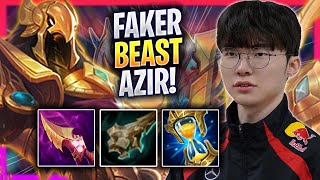 FAKER IS A BEAST WITH AZIR  T1 Faker Plays Azir MID vs Ahri  Season 2024 [upl. by Esinet430]