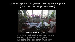 Ultrasoundguided De Quervains tenosynovitis injection transverse and longitudinal view [upl. by Maroney]